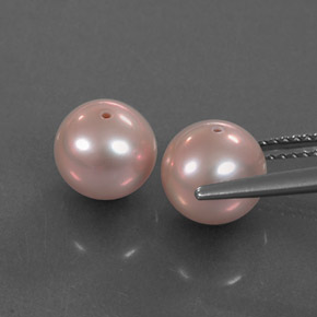 Pearl Gemstone in 7.5 mm Size for Sale, Pearl Stone in Pink Color