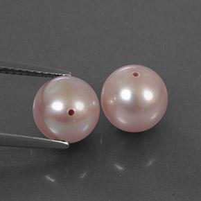 6.79 ctw Pink Pearl Stones, Natural Pearl in Drilled Sphere Shape for Sale