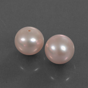 6.61 ctw Pink Pearl Gemstones, Pearl Gems in Drilled Sphere Shape for Sale.