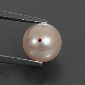 2.87 ct Pink Pearl Stone, Natural Pearl in Drilled Sphere Shape for Sale
