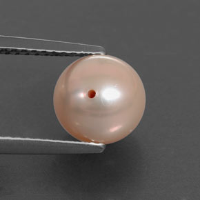 3.25 ct Pink Pearl Stone, Natural Pearl in Drilled Sphere Shape for Sale
