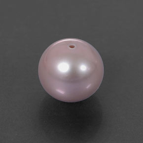 3.14 ct Gray Pearl Gemstone, Pearl Gem in Drilled Sphere Shape for Sale.