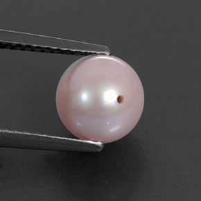3.01 ct Pink Pearl Stone, Natural Pearl in Drilled Sphere Shape for Sale
