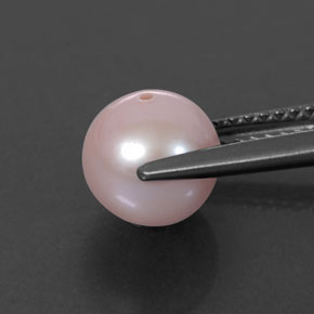 Pearl Gemstone in 7.7 mm Size for Sale, Pearl Stone in Pink Color