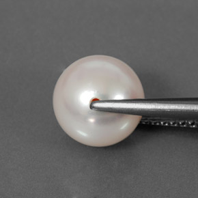 Pearl Gemstone in 8.2 mm Size for Sale, Pearl Stone in Silver Color