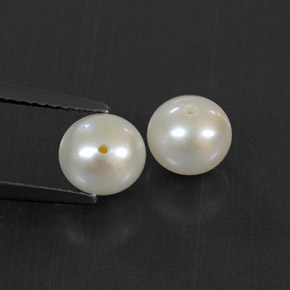 2.88 ct White Pearl Stone, Natural Pearl in Drilled Sphere Shape for Sale