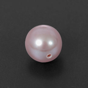 2.67 ct Pink Pearl Gemstone, Pearl Gem in Half-Drilled Sphere Shape for Sale.