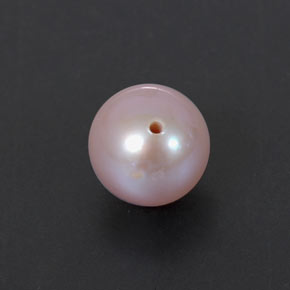 2.53 ct Pink Pearl Gemstone, Pearl Gem in Half-Drilled Sphere Shape for Sale.