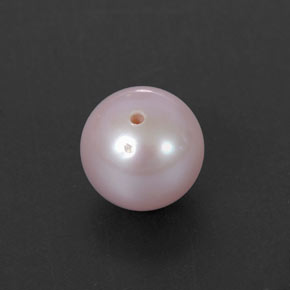 2.64 ct Pink Pearl Gemstone, Pearl Gem in Half-Drilled Sphere Shape for Sale.