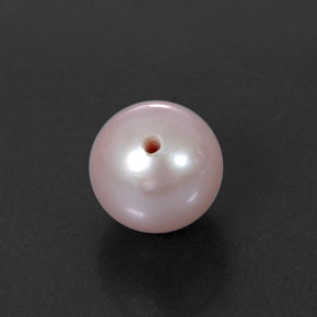 2.58 ct Pink Pearl Gemstone, Pearl Gem in Half-Drilled Sphere Shape for Sale.