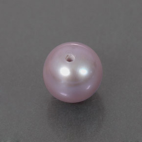 2.45 ct Pink Pearl Stone, Natural Pearl in Half-Drilled Sphere Shape for Sale