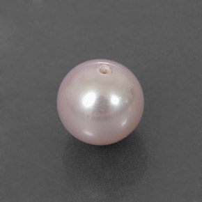 2.57 ct Pink Pearl Stone, Natural Pearl in Half-Drilled Sphere Shape for Sale