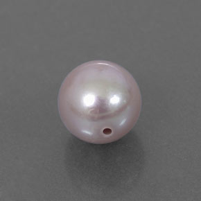 2.38 ct Pink Pearl Stone, Natural Pearl in Half-Drilled Sphere Shape for Sale