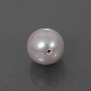 2.30 ct Pink Pearl Stone, Natural Pearl in Half-Drilled Sphere Shape for Sale