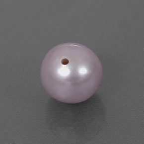 2.55 ct Pink Pearl Stone, Natural Pearl in Half-Drilled Sphere Shape for Sale