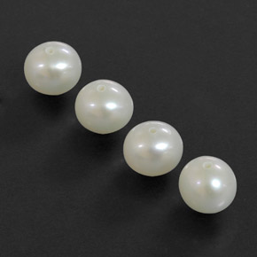 5.97 ct White Pearl Stone, Natural Pearl in Drilled Sphere Shape for Sale