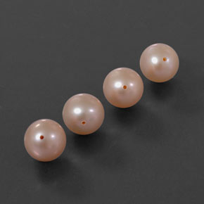 12.55 ct Pink Pearl Gemstone, Pearl Gem in Drilled Sphere Shape for Sale.