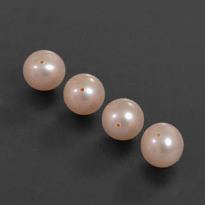 13.51 ctw Pink Pearl Stones, Natural Pearl in Drilled Sphere Shape for Sale