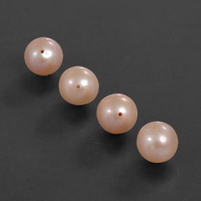 12.61 ct Pink Pearl Stone, Natural Pearl in Drilled Sphere Shape for Sale