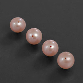 12.12 ctw Pink Pearl Stones, Natural Pearl in Drilled Sphere Shape for Sale