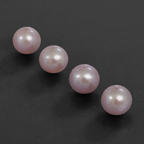 13.01 ctw Pink Pearl Stones, Natural Pearl in Drilled Sphere Shape for Sale