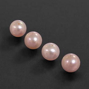 12.24 ctw Pink Pearl Stones, Natural Pearl in Drilled Sphere Shape for Sale