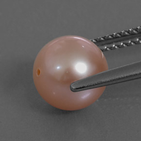 Pearl Gemstone in 7.6 mm Size for Sale, Pearl Stone in Pink Color