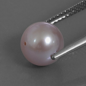 Pearl Gemstone in 8 mm Size for Sale, Pearl Stone in Silver Pink Color