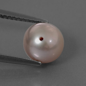 2.97 ct Pink Pearl Gemstone, Pearl Gem in Drilled Sphere Shape for Sale.