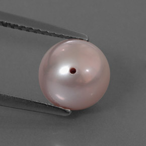 3.25 ct Pink Pearl Gemstone, Pearl Gem in Drilled Sphere Shape for Sale.