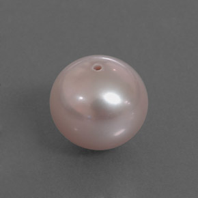 3.25 ct Pink Pearl Stone, Natural Pearl in Drilled Sphere Shape for Sale