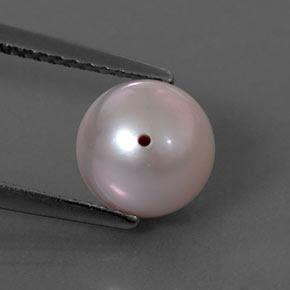 3.03 ct Pink Pearl Gemstone, Pearl Gem in Drilled Sphere Shape for Sale.