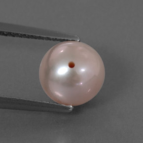 2.91 ct Pink Pearl Gemstone, Pearl Gem in Drilled Sphere Shape for Sale.