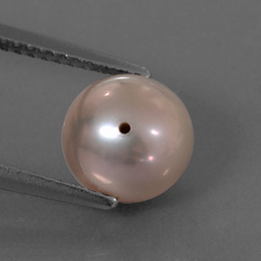 3.65 ct Pink Pearl Gemstone, Pearl Gem in Drilled Sphere Shape for Sale.