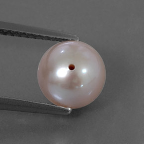 3.3ct Drilled Sphere Silver Pink Pearl for sale thumb image of 3.3ct Drilled Sphere Silver Pink Pearl (ID: 324496)