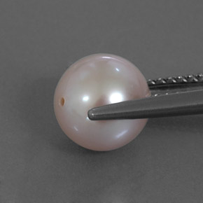 Pearl Gemstone in 7.7 mm Size for Sale, Pearl Stone in Medium Pink Color