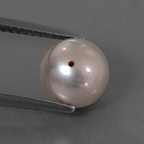 3.37 ct Pink Pearl Gemstone, Pearl Gem in Drilled Sphere Shape for Sale.