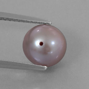 3.52 ct Pink Pearl Stone, Natural Pearl in Drilled Sphere Shape for Sale