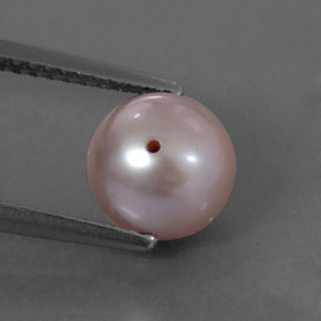 2.94 ct Pink Pearl Gemstone, Pearl Gem in Drilled Sphere Shape for Sale.