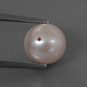 3.30 ct Pink Pearl Gemstone, Pearl Gem in Drilled Sphere Shape for Sale.
