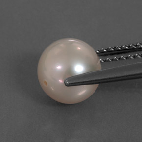 Pearl Gemstone in 7.6 mm Size for Sale, Pearl Stone in Cream Pink Color