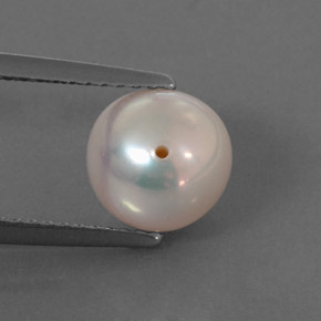 3.17 ct Pink Pearl Gemstone, Pearl Gem in Drilled Sphere Shape for Sale.