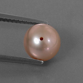 3.21 ct Pink Pearl Gemstone, Pearl Gem in Drilled Sphere Shape for Sale.