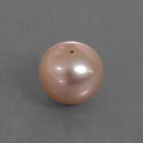 3.21 ct Pink Pearl Stone, Natural Pearl in Drilled Sphere Shape for Sale