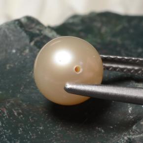 Pearl Gemstone in 7.9 mm Size for Sale, Pearl Stone in Silver Pink Color