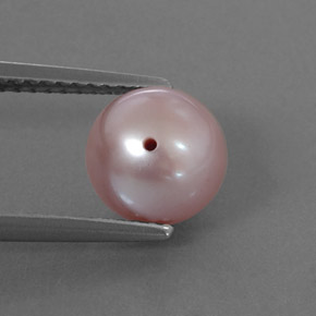 3.11 ct Pink Pearl Gemstone, Pearl Gem in Drilled Sphere Shape for Sale.