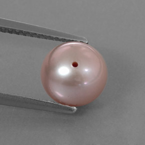 3.4ct Drilled Sphere Silver Pink Pearl Gem for sale 3.4ct Drilled Sphere Silver Pink Pearl Gem (ID: 325192)