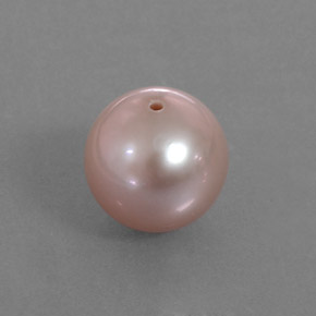 3.37 ct Pink Pearl Stone, Natural Pearl in Drilled Sphere Shape for Sale