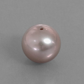 3.43 ct Gray Pearl Stone, Natural Pearl in Drilled Sphere Shape for Sale