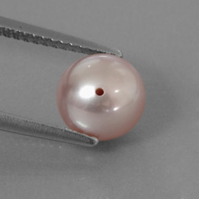 3.05 ct Pink Pearl Gemstone, Pearl Gem in Drilled Sphere Shape for Sale.